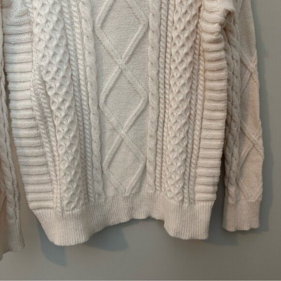 Vamtac Oversized Cable Knit Sweaters Long Sleeve Knitted Casual Pullover Large - Picture 7 of 12